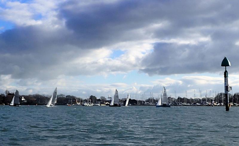 Chichester Yacht Club Snowflake Series day 2 photo copyright Chichester Yacht Club taken at Chichester Yacht Club and featuring the Dinghy class