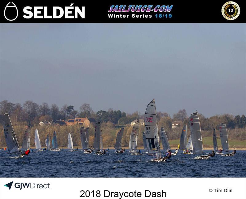 Fernhurst Books Draycote Dash 2018 photo copyright Tim Olin / www.olinphoto.co.uk taken at Draycote Water Sailing Club and featuring the Dinghy class
