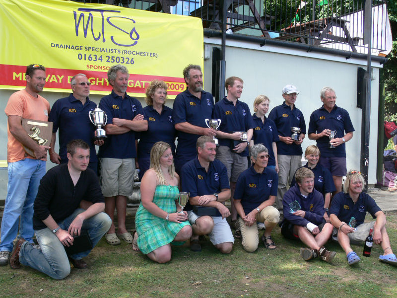 Silverware winners at the Medway Dinghy Regatta photo copyright Roy Winnett taken at Wilsonian Sailing Club and featuring the Dinghy class