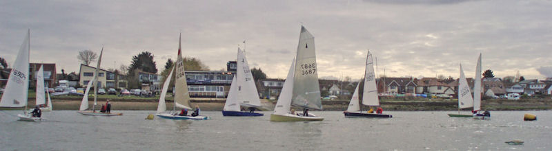 Maylandsea Bay Frostbite Series day 6 photo copyright Jan Nuttall taken at Maylandsea Bay Sailing Club and featuring the Dinghy class