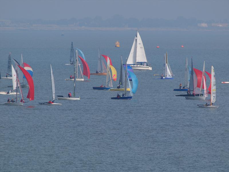 IOS Round the Island Race 2011 photo copyright James Bell taken at Isle of Sheppey Sailing Club and featuring the Dinghy class