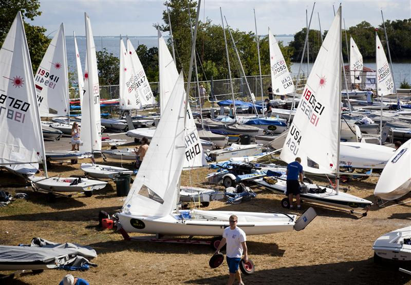 Ambiance at the Coral Reef Yacht Club ahead of the Rolex Miami OCR