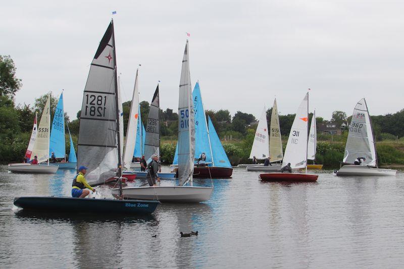 Race 3 start - Border Counties midweek sailing at Chester photo copyright Brian Herring taken at Chester Sailing & Canoeing Club and featuring the Dinghy class