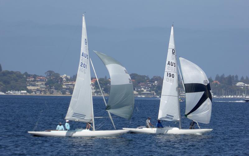 Cassidy (190) and Chatfield (201) during the first weekend of the WA Dragon State Championship photo copyright Jonny Fullerton taken at Royal Freshwater Bay Yacht Club and featuring the Dragon class