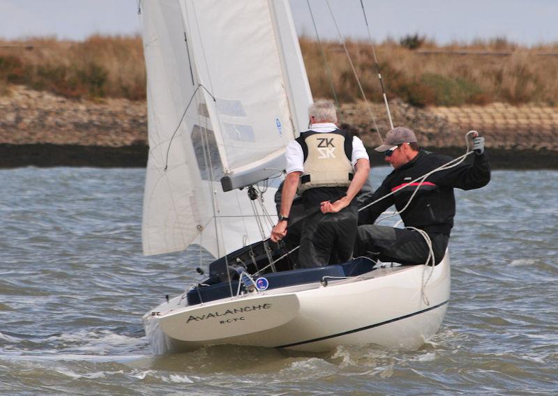 Avalanche winner in the Dragons on Burnham Week 2022 Day 3 photo copyright Alan Hanna taken at Burnham Sailing Club and featuring the Dragon class