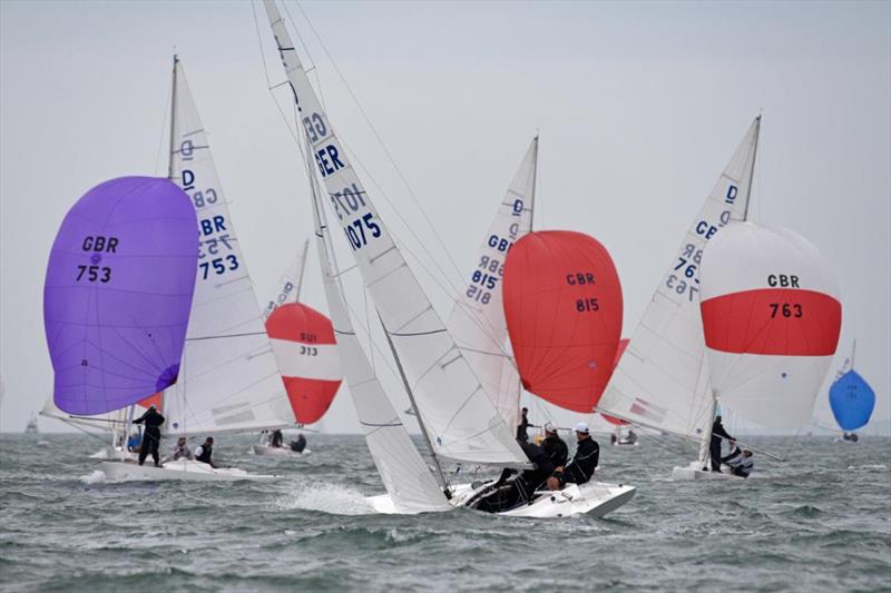 75th Edinburgh Cup and UK Dragon Grand Prix 2023 at Cowes Day 3 photo copyright Rick & James Tomlinson taken at Royal Yacht Squadron and featuring the Dragon class