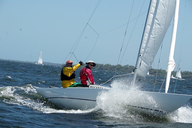 Local sailor, Hugh Howard, and his crew of James Harland and Maia Hester, will be keen to sail Tarakona to a podium finish photo copyright Jeanette Severs taken at Metung Yacht Club and featuring the Dragon class