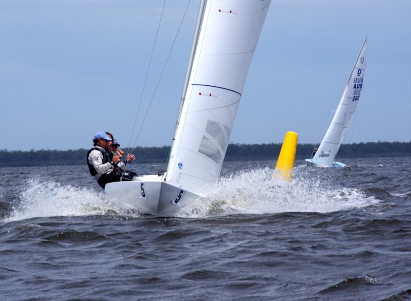Gordon sails around the windward mark ahead of Riga - photo © Jeanette Severs