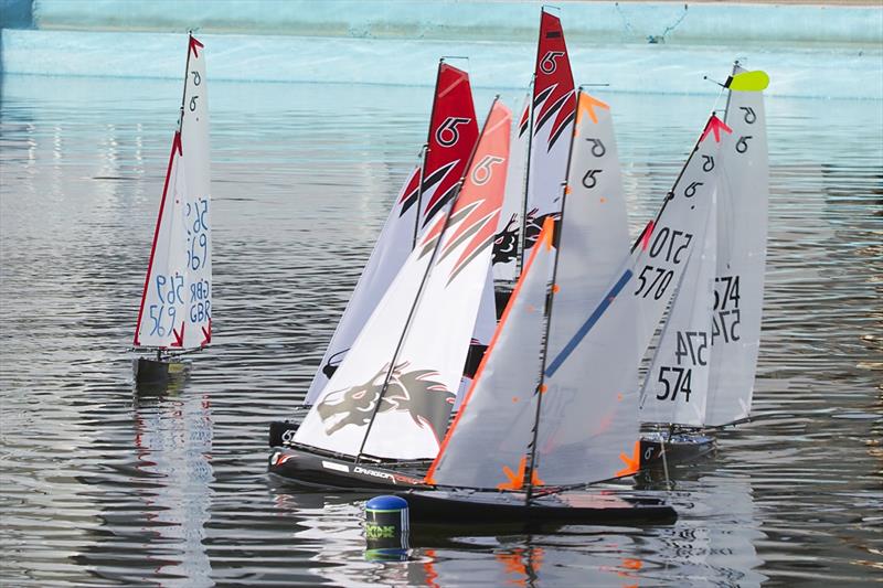 Dragon Force 65 model yachting regatta in Lymington photo copyright LPB Aerial Imagery / www.lpbaerial.com taken at Lymington Town Sailing Club and featuring the  class