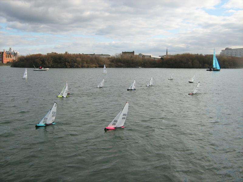 RC Laser & Dragon Force racing at West Lancs photo copyright Tony Wilson taken at West Lancashire Yacht Club and featuring the  class