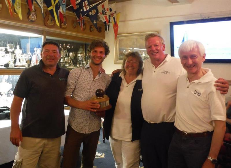 Haven Knox-Johnston EAORA Offshore Regatta - The crew of Amazon win the Cannon Ball and Overall trophies photo copyright Woozle Hunter taken at  and featuring the EAORA class