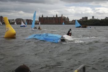 Wild conditions during the West Lancs 24 hour race