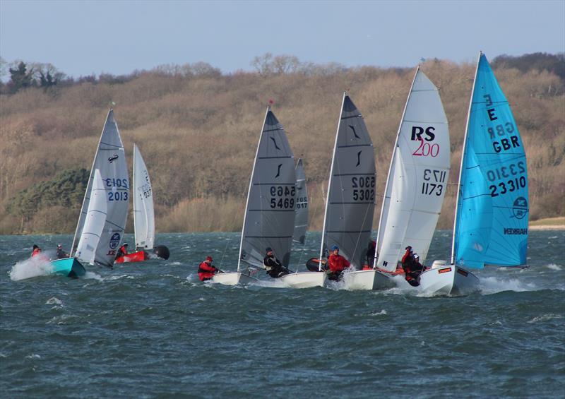 High winds racing on Saturday during the John Merricks Tiger Trophy at Rutland Water photo copyright Paul Williamson taken at Rutland Sailing Club and featuring the Enterprise class