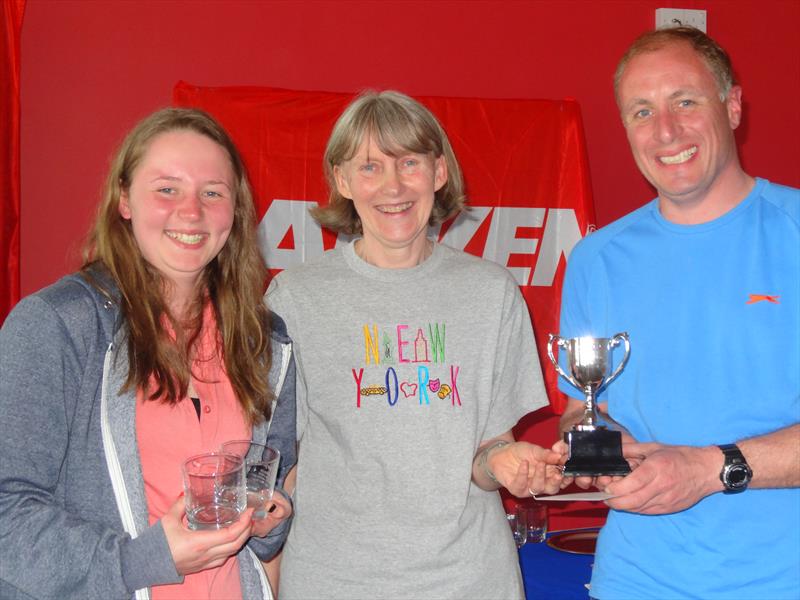 Classic boat trophy winners Phil Wilson & Natalie Smith at the Harken UK Enterprise Inlands at Draycote photo copyright Paula Southworth taken at Draycote Water Sailing Club and featuring the Enterprise class
