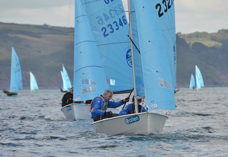 Phil Ford and Will Allen at the Allen Brothers Enterprise Nationals 2015 at Looe photo copyright Neil Richardson taken at Looe Sailing Club and featuring the Enterprise class