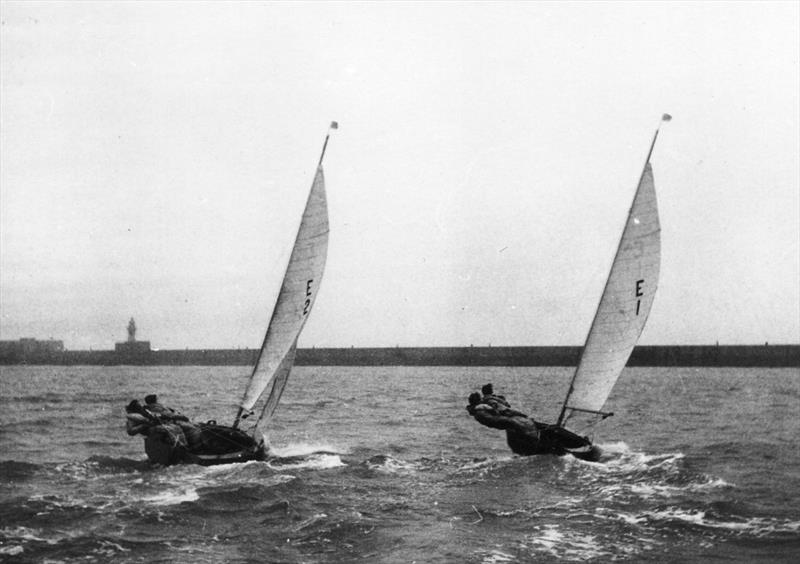 Enterprises 1 and 2 approaching Calais - photo © Jack Holt / Enterprise Association