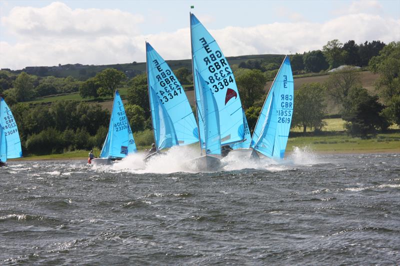 Enterprise Masters at Ogston racing in wind photo copyright Peak Dinghy taken at Ogston Sailing Club and featuring the Enterprise class