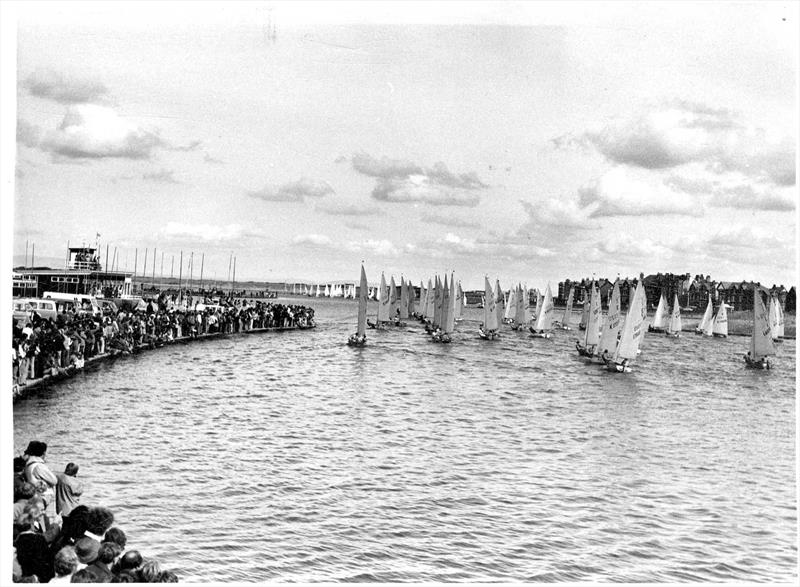After the fleet starts in the early years of the West Lancs 24 Hour Race photo copyright WLYC taken at West Lancashire Yacht Club and featuring the Enterprise class