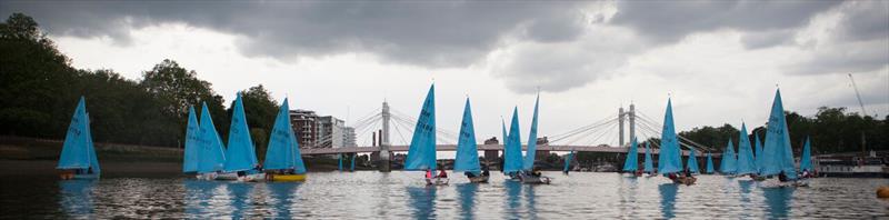 Enterprise Tideway Race at Southbank for the 60th anniversary photo copyright SSC taken at South Bank Sailing Club and featuring the Enterprise class