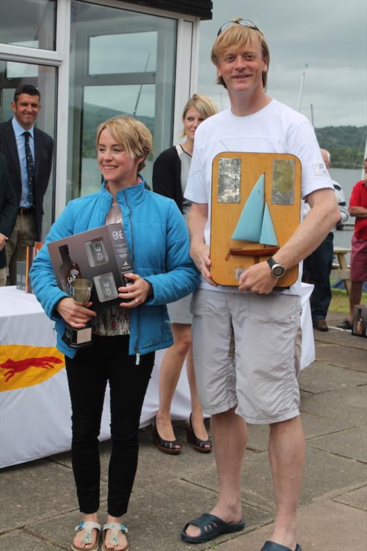 Mark Ninnim & Emma Smith win the Enterprise North West Area Championship at Bass photo copyright John Spittle taken at Bassenthwaite Sailing Club and featuring the Enterprise class