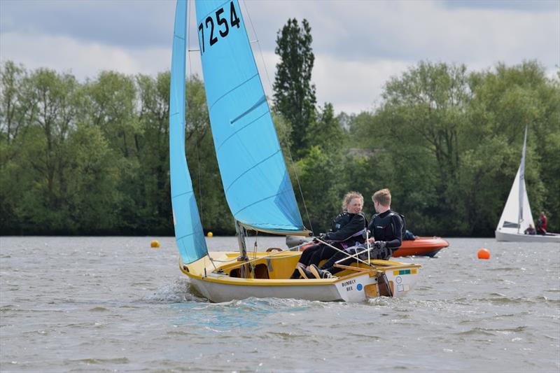 Juniors Jason Culmer and Cat Elson during the Tamworth Enterprise Open photo copyright Matt Whitfield taken at Tamworth Sailing Club and featuring the Enterprise class