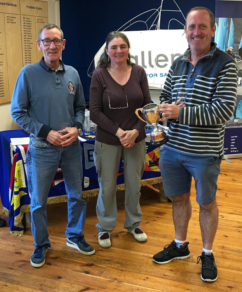 John and Chris Blundell win the Allen Enterprise Masters at Ogston photo copyright Carol Ford taken at Ogston Sailing Club and featuring the Enterprise class
