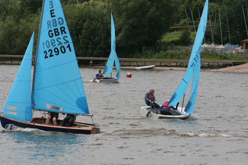 Enterprises at Earlswood Lakes photo copyright Janice Bottomley taken at Earlswood Lakes Sailing Club and featuring the Enterprise class