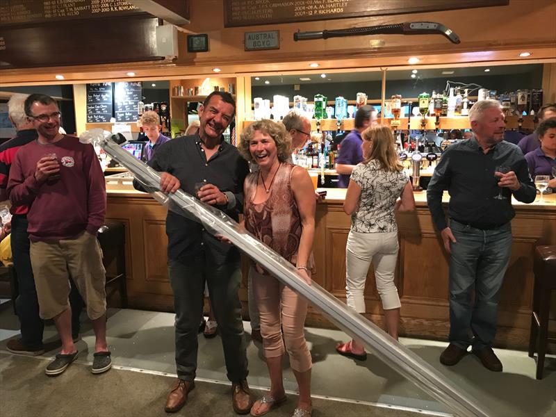 Selden boom auction winner Alice in the Allen 2017 Enterprise Nationals at Abersoch photo copyright Enterprise Association taken at South Caernarvonshire Yacht Club and featuring the Enterprise class