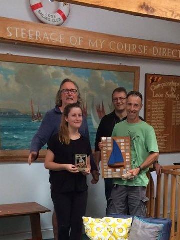 Jeremy and Becca Stephens win the Enterprise South West Areas at Looe photo copyright Looe Sailing Club taken at Looe Sailing Club and featuring the Enterprise class