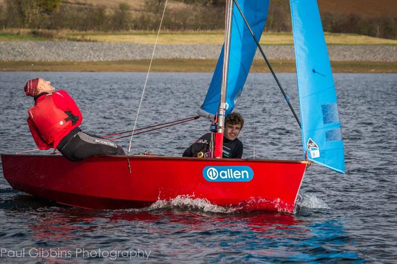 Jon Woodward and Jake Willars finish 3rd in the Enterprise Winter Championship  photo copyright Paul Gibbins Photography taken at Northampton Sailing Club and featuring the Enterprise class