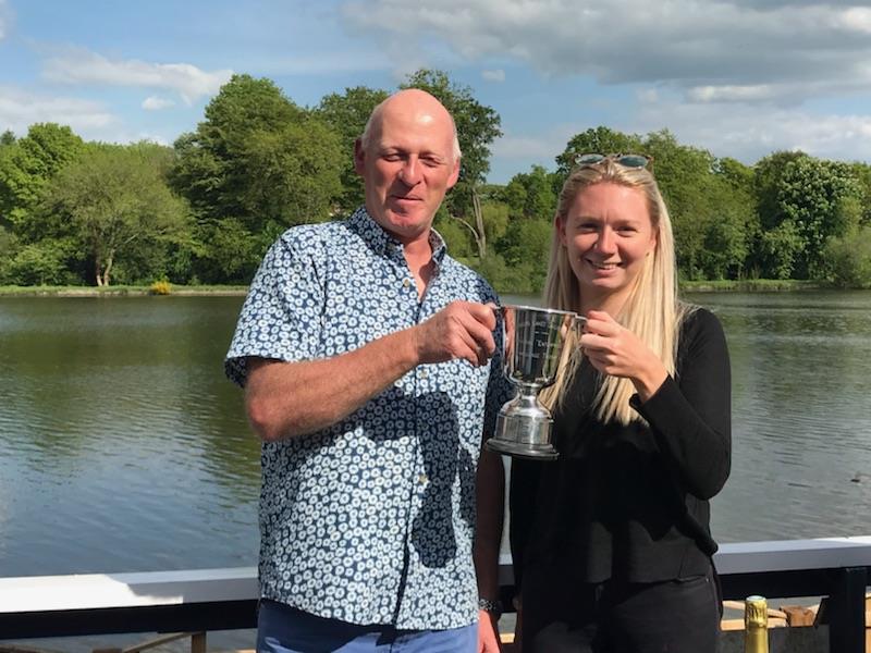 Richard and Amelia Pryke win the Earlswood Lakes Enterprise Open photo copyright Jennifer Foort taken at Earlswood Lakes Sailing Club and featuring the Enterprise class