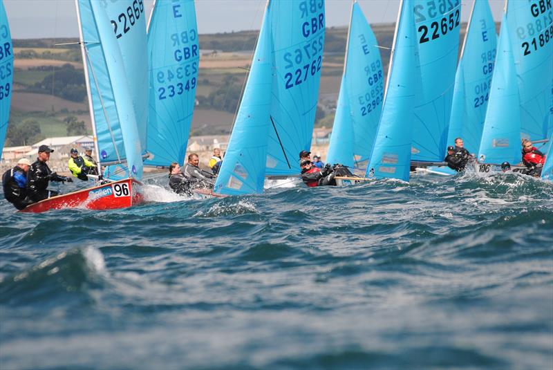 The fleet on day 3 of the Allen, North Sails & Selden Enterprise Nationals at Mount's Bay photo copyright Martyn Curnow taken at  and featuring the Enterprise class
