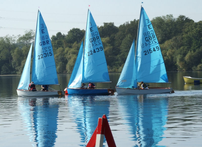 Enterprises at Aldenham photo copyright Wilf Kunze  taken at Aldenham Sailing Club and featuring the Enterprise class