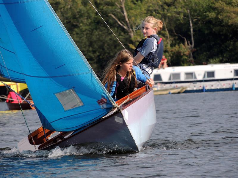 Lucy Drew & Abi Holden, who won two trophies during Horning Sailing Club's Open Dinghy Weekend photo copyright Holly Hancock taken at Horning Sailing Club and featuring the Enterprise class