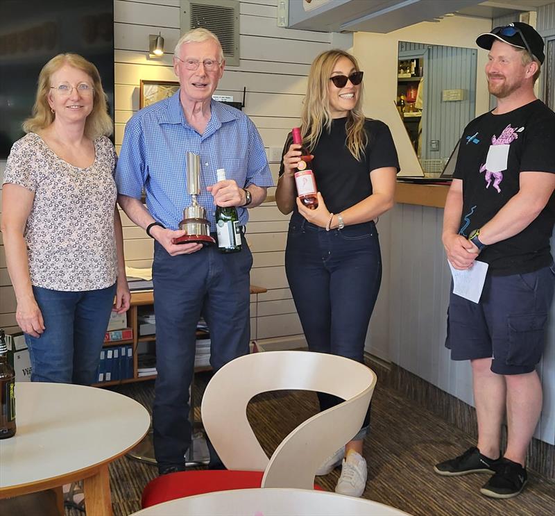 Martin Davies and Rebecca Bradley win the 2023 Enterprise Midland Area Double Chine Series at Midland SC photo copyright Siobhan Adams taken at Midland Sailing Club and featuring the Enterprise class