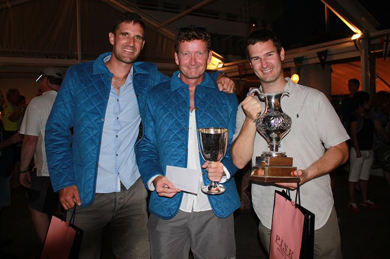 The Jezebel team win the Old Mutual Top Dog Trophy Series and the HKRNVR Memorial Vase photo copyright RHKYC / Lindsay Lyons taken at Royal Hong Kong Yacht Club and featuring the Etchells class