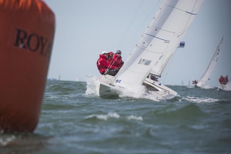 Physically demanding as well as intellectually challenging on the opening day of the Etchells Invitational Regatta for the Gertrude Cup in Cowes photo copyright Emma Louise Wyn Jones Photography taken at  and featuring the Etchells class