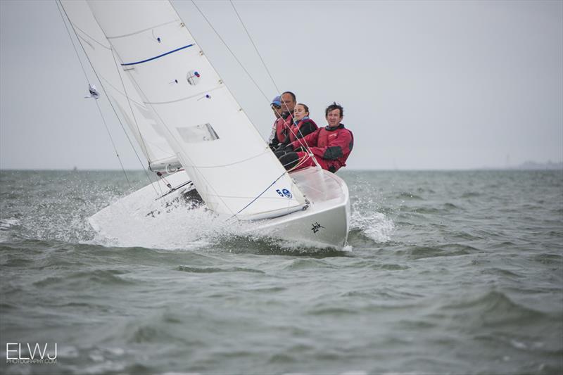 Matt Reid's team of Graham Sunderland, Izzy Welch and Jamie Diamond, sailing for Spinnaker Club, had the best results on day 2 of the Etchells Invitational Regatta photo copyright Emma Louise Wyn Jones Photography taken at  and featuring the Etchells class