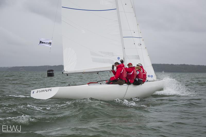 Mark Thornburrow's team from the Royal Hong Kong Yacht Club had a day of mixed fortunes on day 2 of the Etchells Invitational Regatta photo copyright Emma Louise Wyn Jones Photography taken at  and featuring the Etchells class