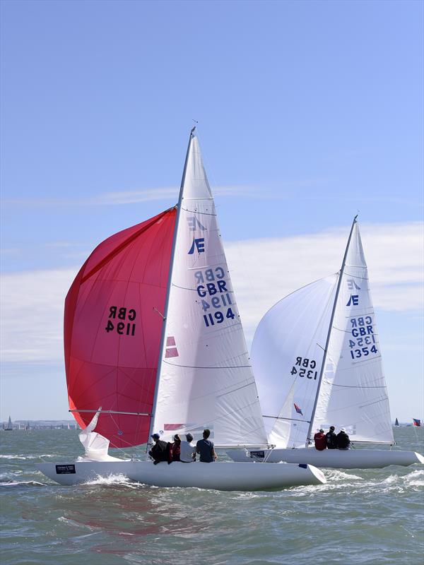 Etchells at Aberdeen Asset Management Cowes Week photo copyright Rick Tomlinson taken at Cowes Combined Clubs and featuring the Etchells class