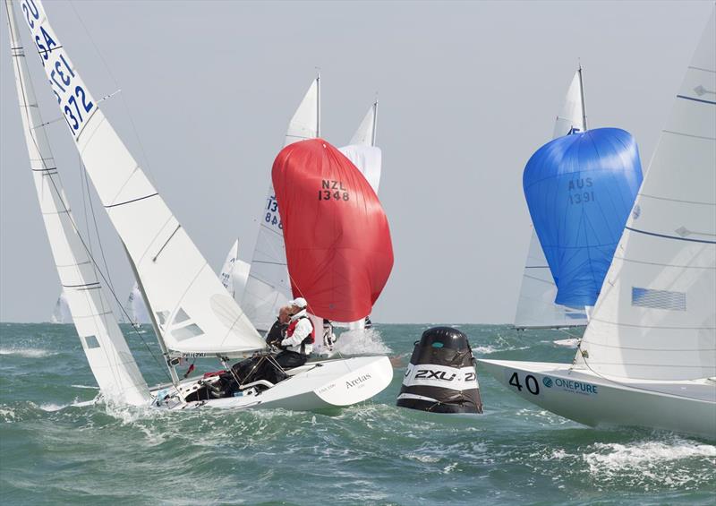 Etchells World Championship in Hong Kong day 2 photo copyright 2015 Etchells Worlds / Guy Nowell taken at Royal Hong Kong Yacht Club and featuring the Etchells class