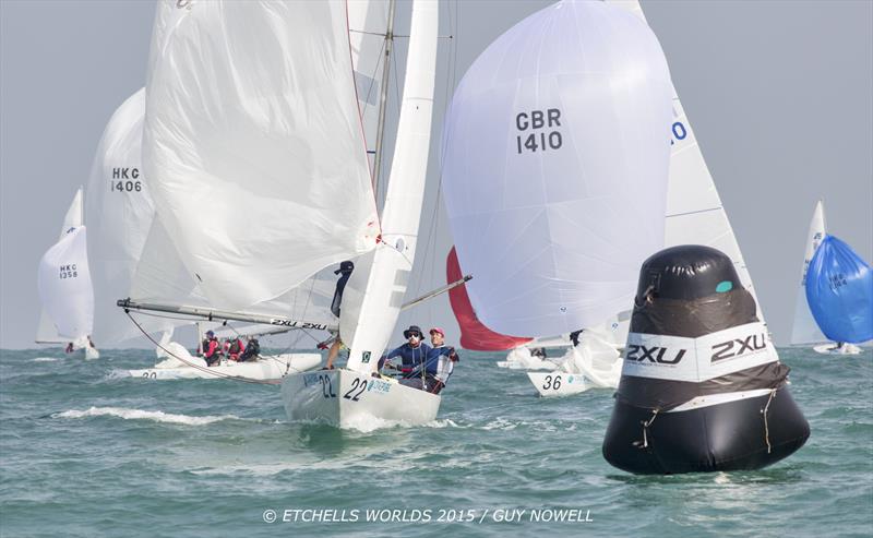 Etchells World Championship in Hong Kong day 3 photo copyright 2015 Etchells Worlds / Guy Nowell taken at Royal Hong Kong Yacht Club and featuring the Etchells class