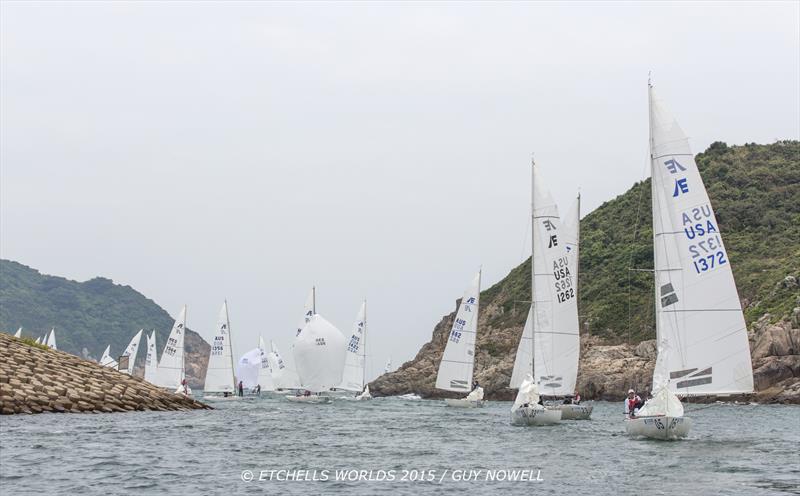 Etchells World Championship in Hong Kong day 3 photo copyright 2015 Etchells Worlds / Guy Nowell taken at Royal Hong Kong Yacht Club and featuring the Etchells class