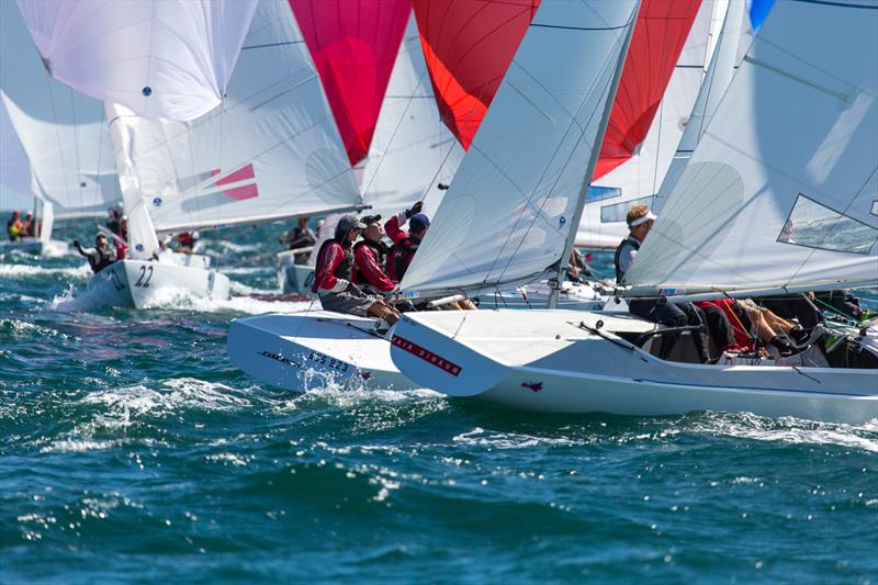 Racer X winners of race 3 on day 2 of the 2016 Etchells Australia Championship photo copyright Kylie Wilson / www.positiveimage.com.au taken at Royal Brighton Yacht Club and featuring the Etchells class