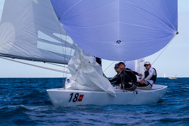 Matt Chew and his Gen XY lead after day 1 of the Etchells 20th Australasian Championship - photo © Teri Dodds