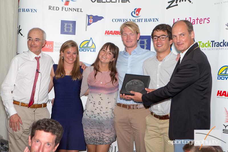 Next Generation Trophy: Ziggy Tim Gratton / Emily Wiltshire / Lilly Carlisle / Jack Davies at the Etchells Worlds in Cowes photo copyright Alex Irwin / www.sportography.tv taken at Royal London Yacht Club and featuring the Etchells class