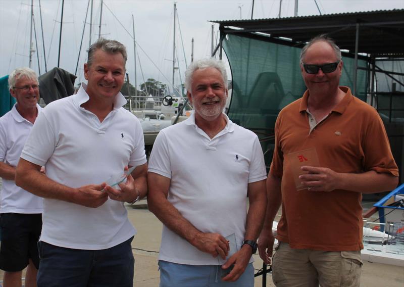 Myles Baron-Hay, Brian Hiller, Peter Conde finish 2nd in the Etchells NSW State Championship photo copyright Stephen Collopy / RPAYC taken at Royal Prince Alfred Yacht Club and featuring the Etchells class