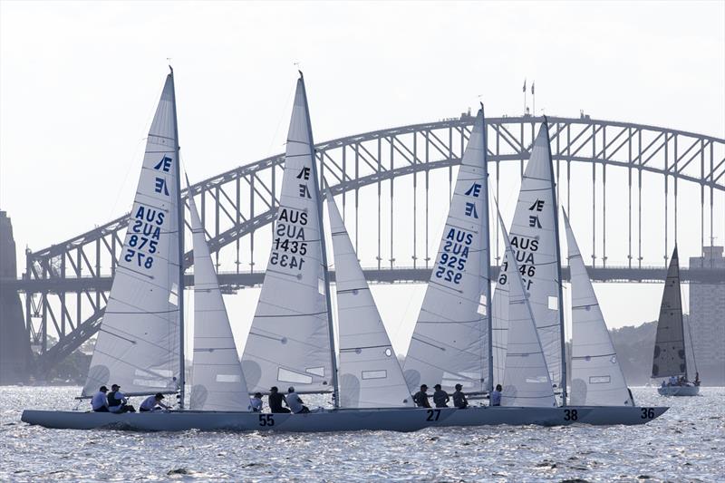 Milson Goblets 2017 and Sydney Harbour Bridge - Etchells NSW Championship photo copyright Andrea Francolini taken at Royal Sydney Yacht Squadron and featuring the Etchells class