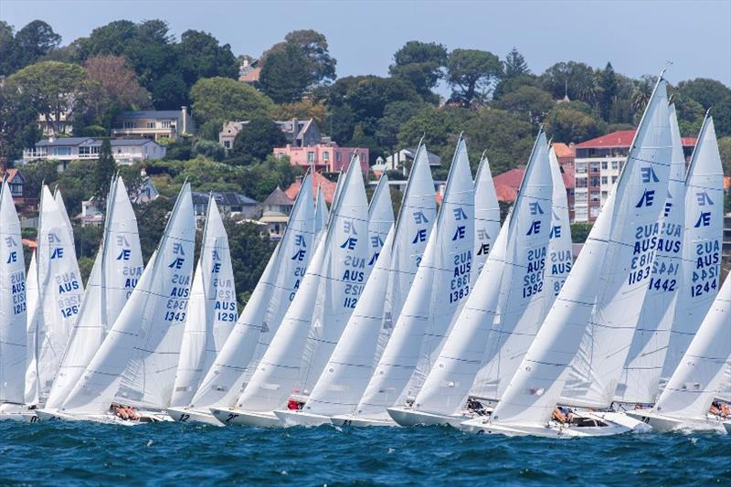Etchells NSW champ hectic start on day 3 photo copyright Andrea Francolini taken at Royal Sydney Yacht Squadron and featuring the Etchells class