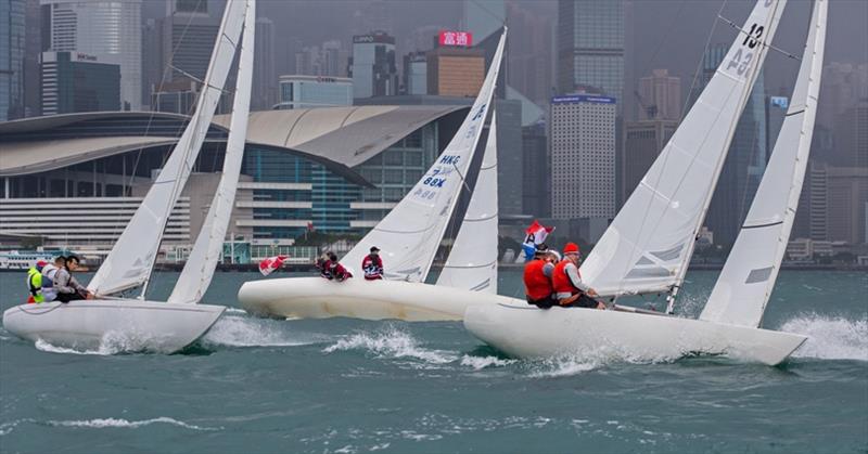 The Nations' Cup photo copyright RHKYC / Guy Nowell taken at Royal Hong Kong Yacht Club and featuring the Etchells class